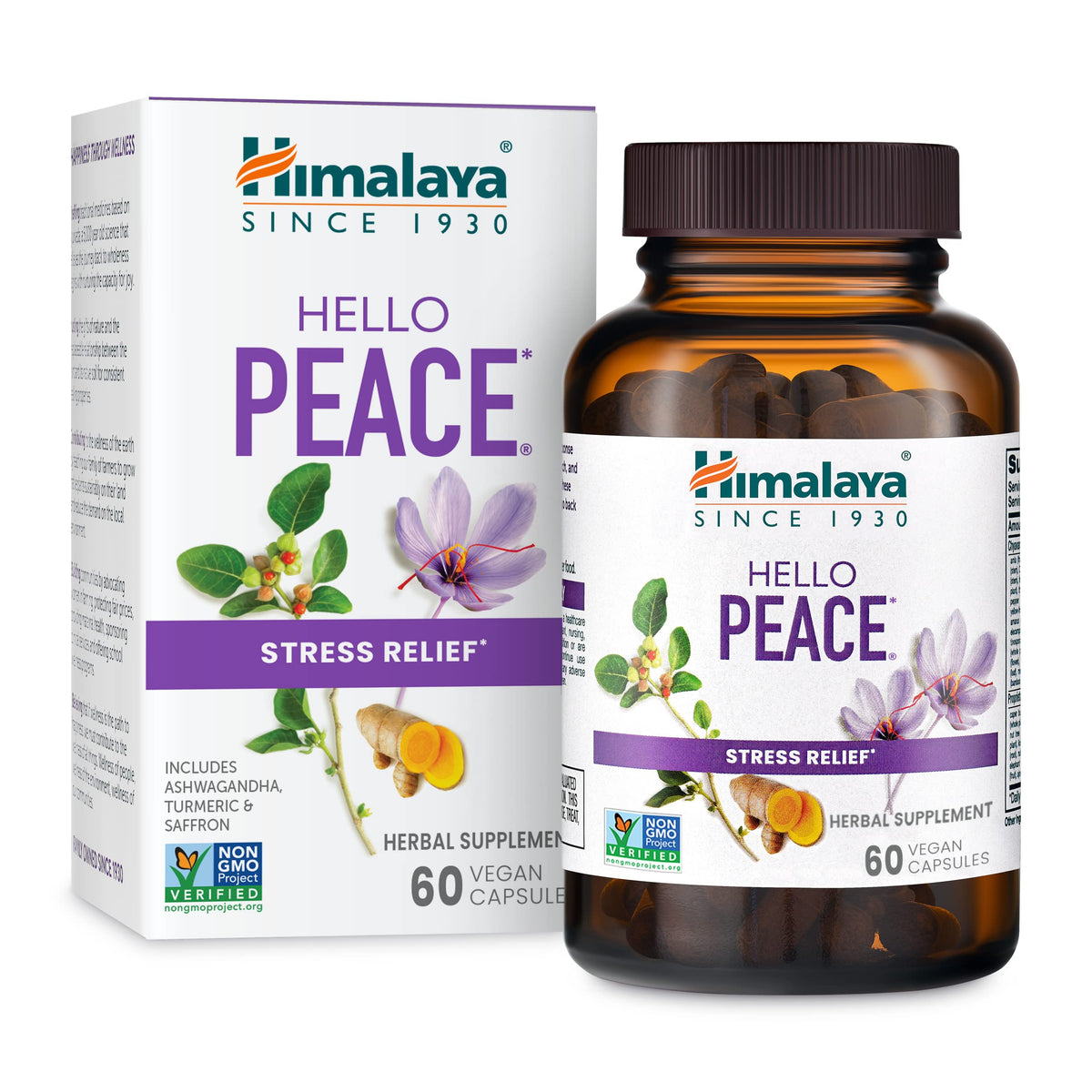 Himalaya Hello Peace: botella lista para uso diario y apoyo al estrés.