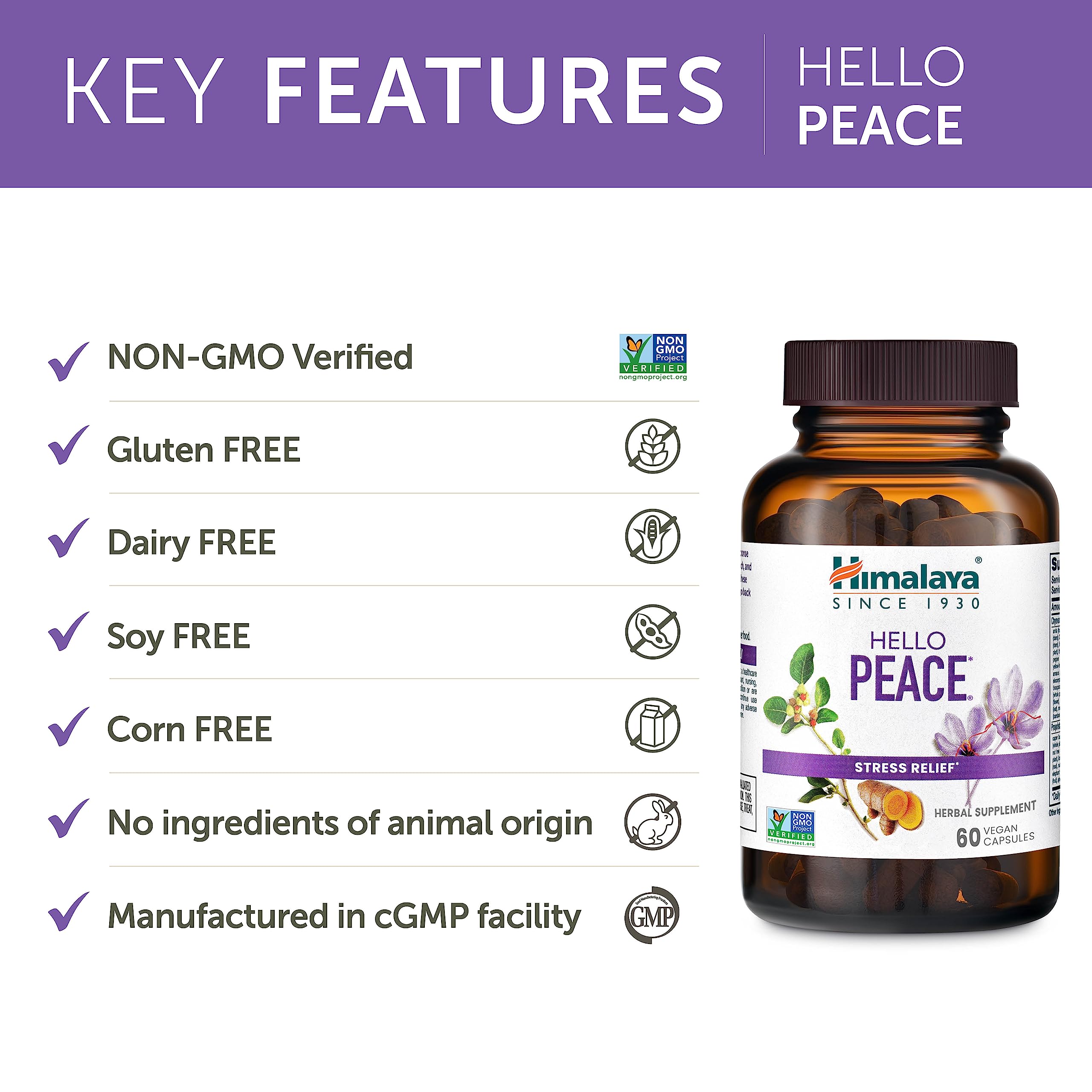 Hello Peace de Himalaya, vegano y libre de OGM para uso diario.