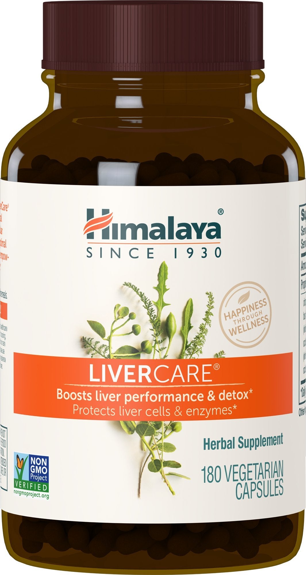 Himalaya LiverCare en bote de cápsulas, apoyo diario al hígado