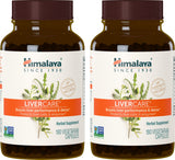 Himalaya LiverCare: botella de cápsulas para apoyo diario al hígado.