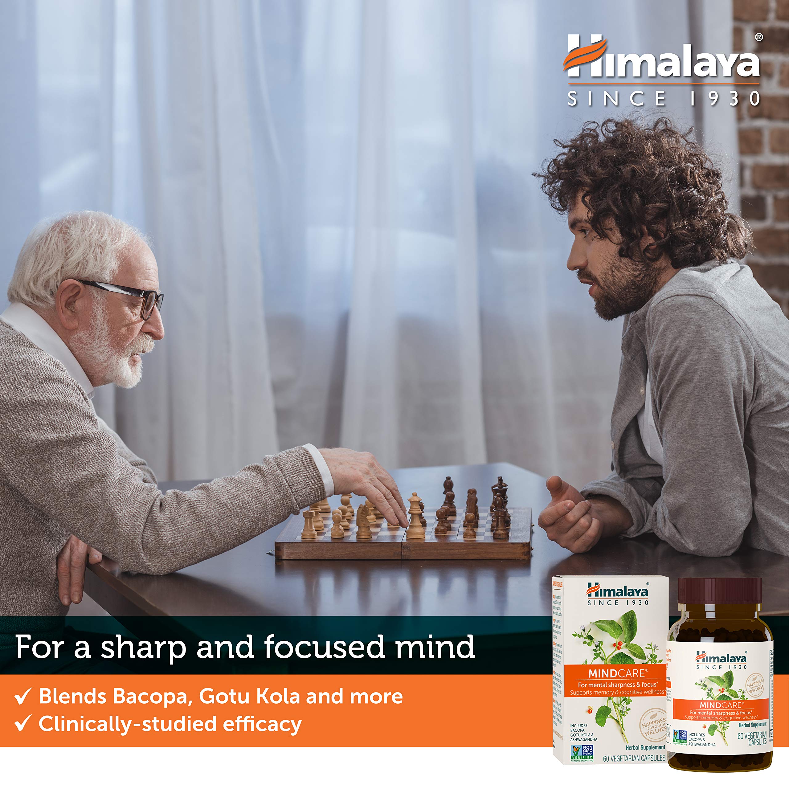 Himalaya MindCare ingredientes clave Ashwagandha Gotu Kola Bacopa