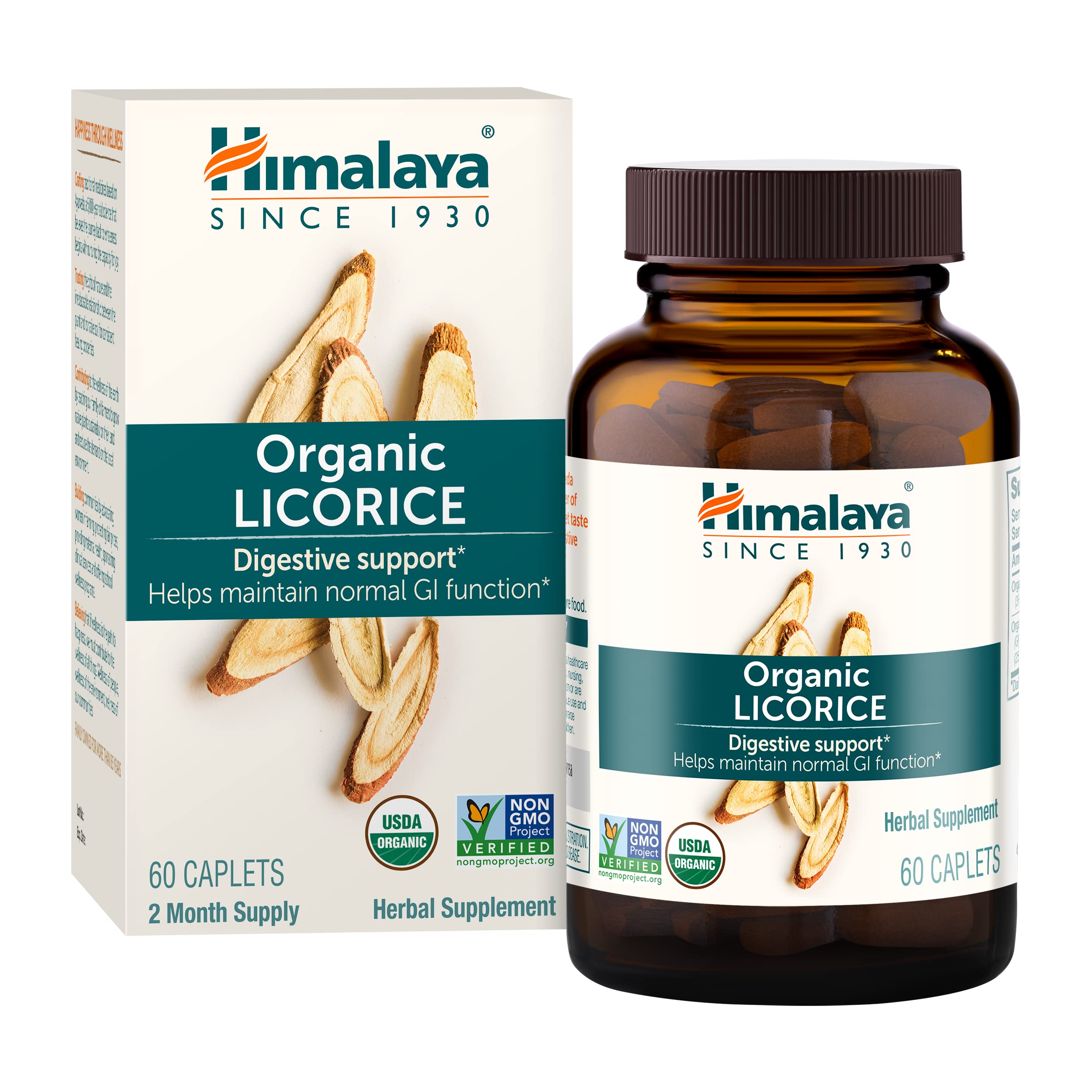 Himalaya Regaliz Organico cápsulas: apoyo digestivo suave para uso diario