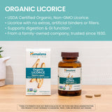 Himalaya Regaliz sin DGL cápsulas: fórmula orgánica para bienestar gastrointestinal