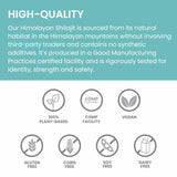 Himalaya Shilajit: ácido fulvico y 85 minerales para vitalidad.