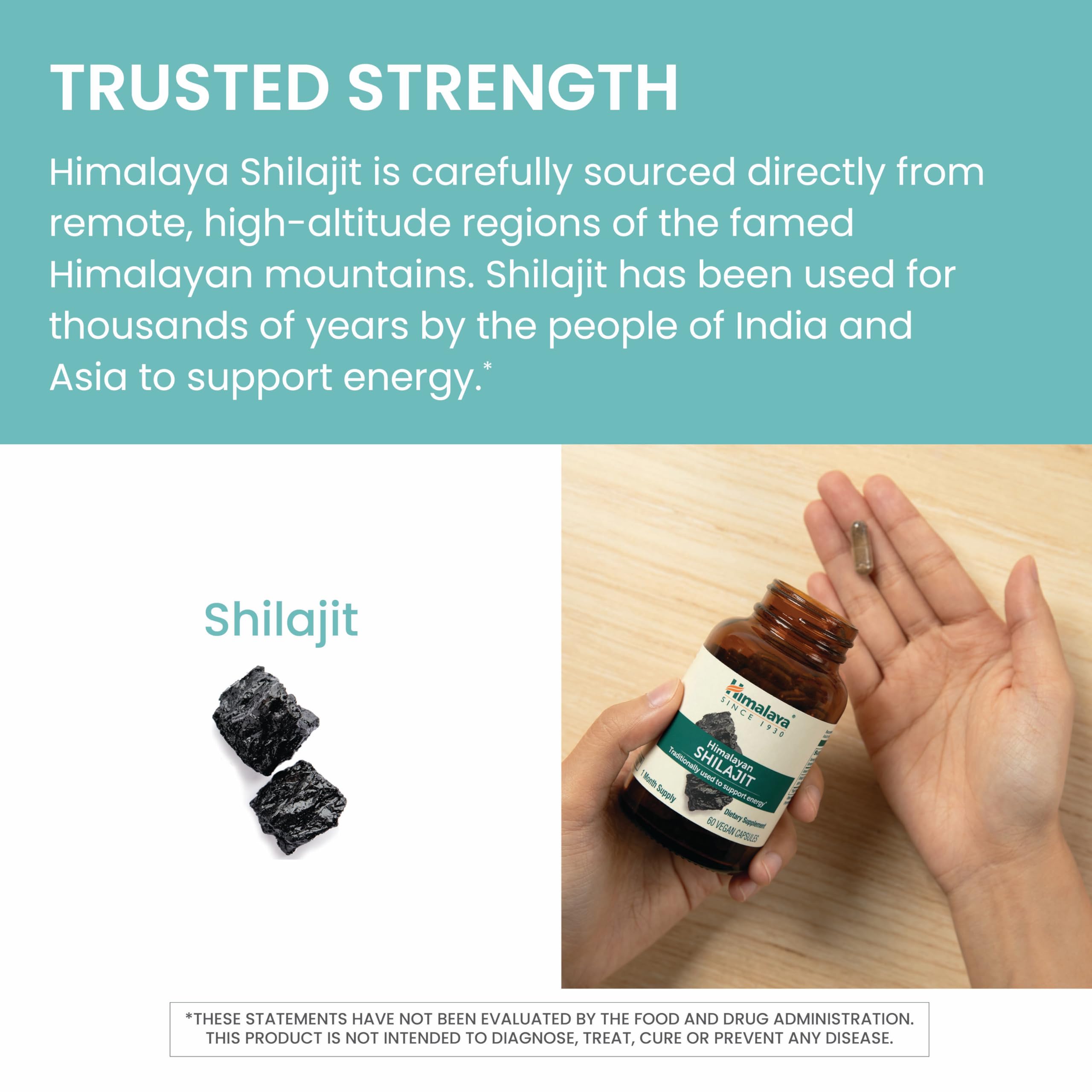 Himalaya Shilajit: apoyo a energía y rendimiento cognitivo diario.