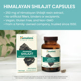 Bote de Himalaya Shilajit con etiqueta para uso diario.