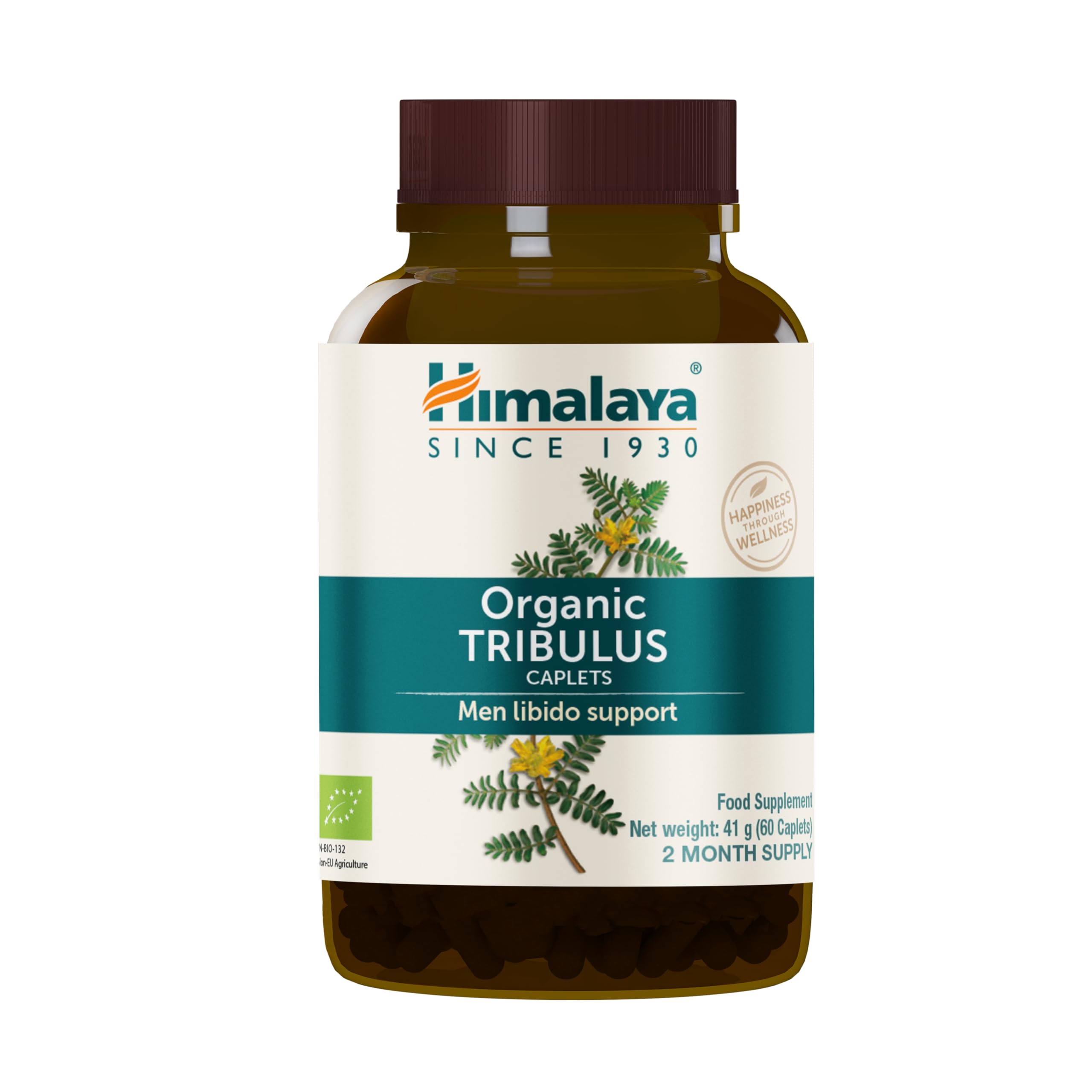 Himalaya Tribulus Orgánico caja de presentación para uso diario.