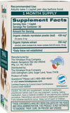 Himalaya Triphala: etiqueta orgánica con certificación USDA Organic.