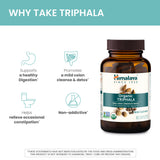 Himalaya Triphala: mezcla de amla, haritaki y vibhitaki para equilibrio intestinal.