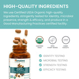 Logotipo vegano en Himalaya Triphala, opción libre de productos animales.