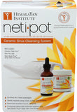 Neti Pot Himalayan Chandra en cerámica: limpieza nasal diaria suave con diseño de loto
