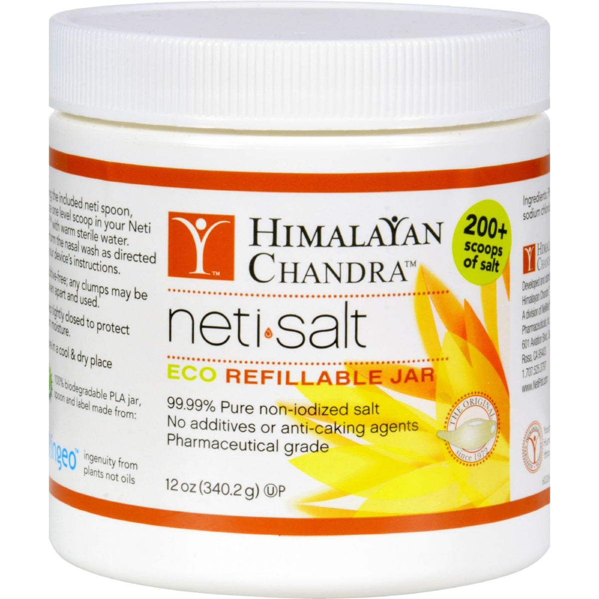Sal para Neti de Himalayan Chandra, ideal para limpieza nasal suave diaria.