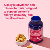 HINI multivitamínico para mujer, listo para tomar con agua, ritual diario.