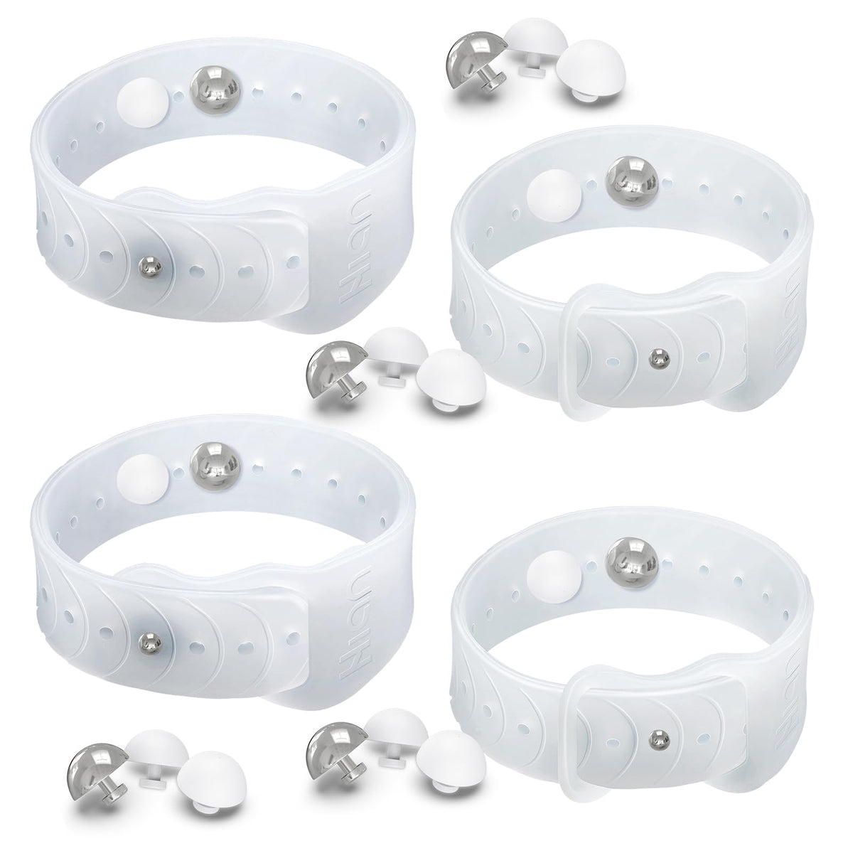 Pulsera Hion anti náuseas transparente para mareos durante viajes.