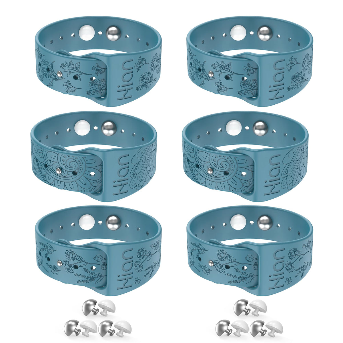 Brazalete Hion para mareo azul, alivio suave durante viajes.