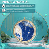 Diseño artístico Marble Hion, mantiene pastillas organizadas y a salvo de humedad