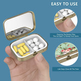 Caja de píldoras Hion mármol blanco, elegante y duradera para la mesa.
