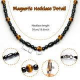 Colgante magnético Hion con obsidiana negra para relajación y estilo.