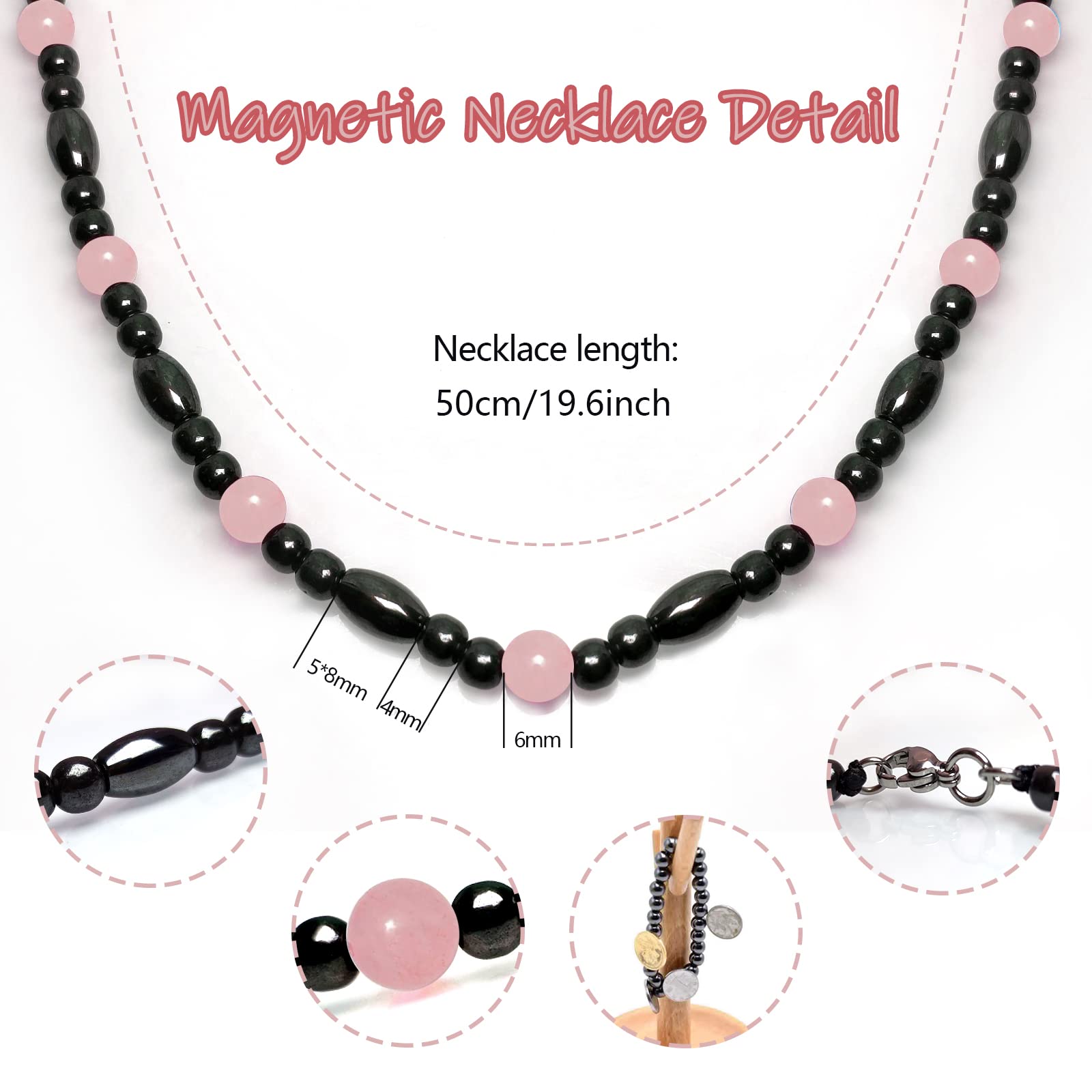 Hion collar con obsidiana negra, detalle, diseño elegante para combinar con atuendos.
