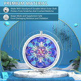 Diseño mandala azul marino de Hion, práctico para bolsos