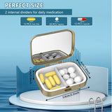 Hion estuche con dos secciones interiores mantiene tus suplementos organizados.