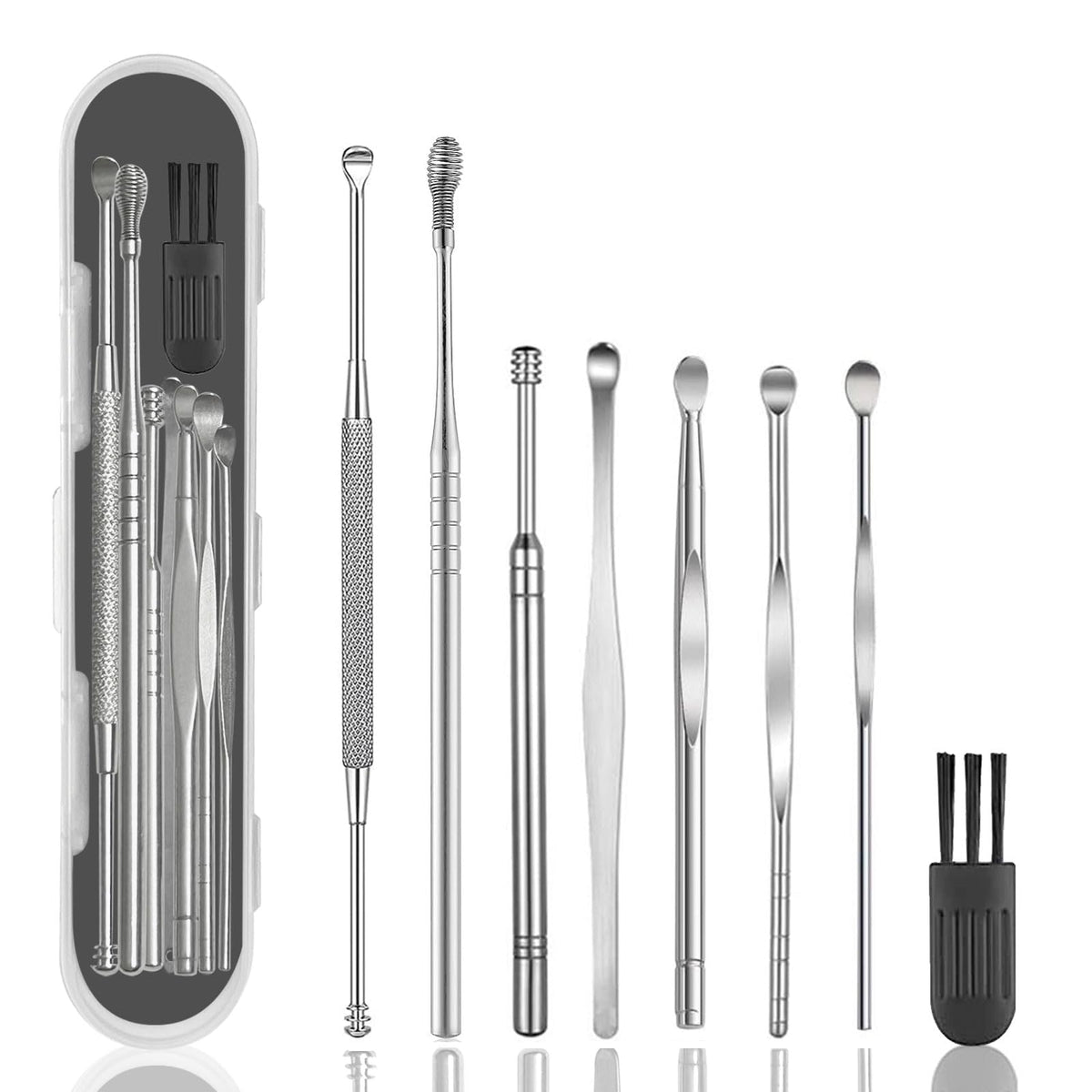 Hion kit limpieza orejas con doble cabezal, ideal para uso doméstico cómodo.