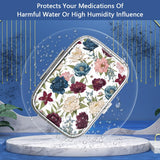 Organizador Hion de doble compartimento para medicinas y suplementos en viajes.