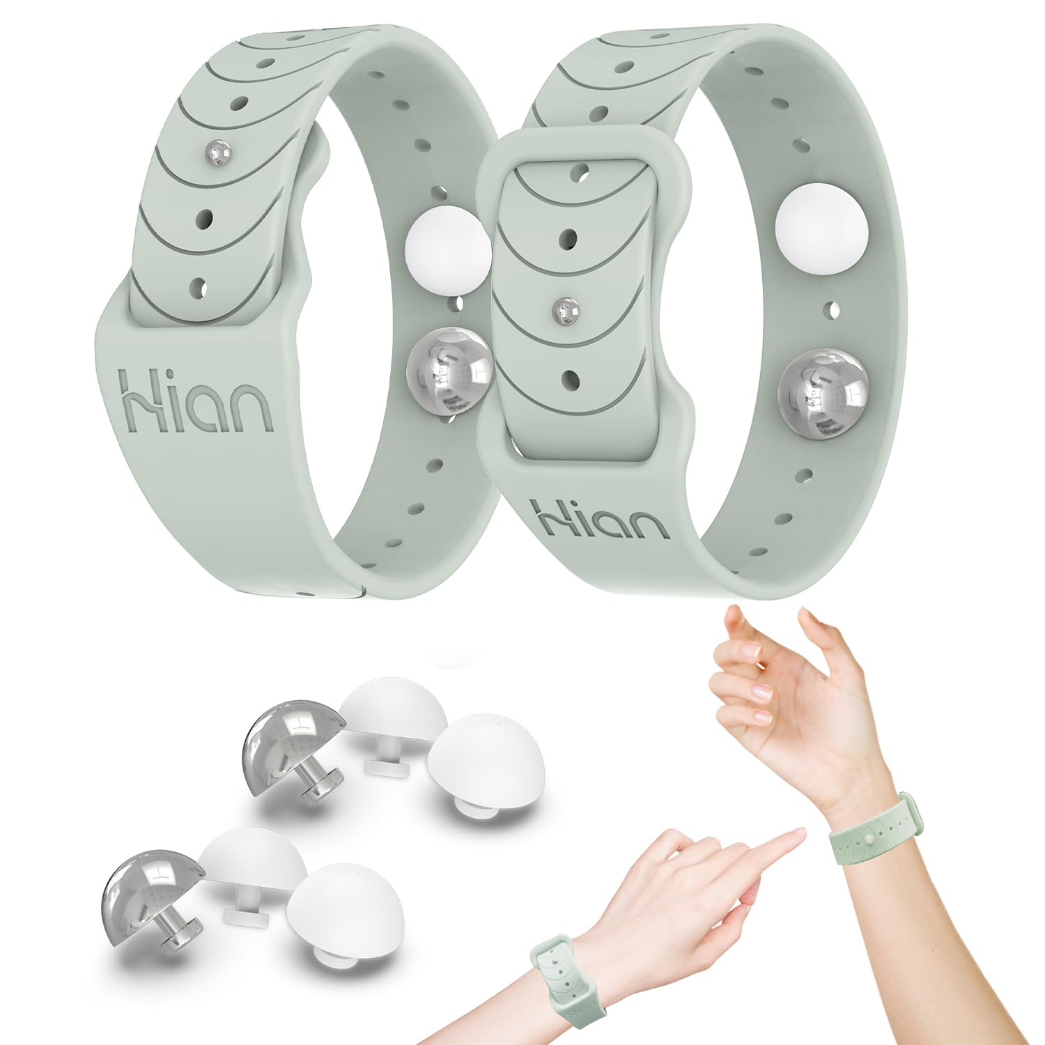 Pulseras antimareos Hion con ajuste para viajes y confort.