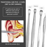 Hion punta cuchara orejas, opción tradicional para cerumen seco.