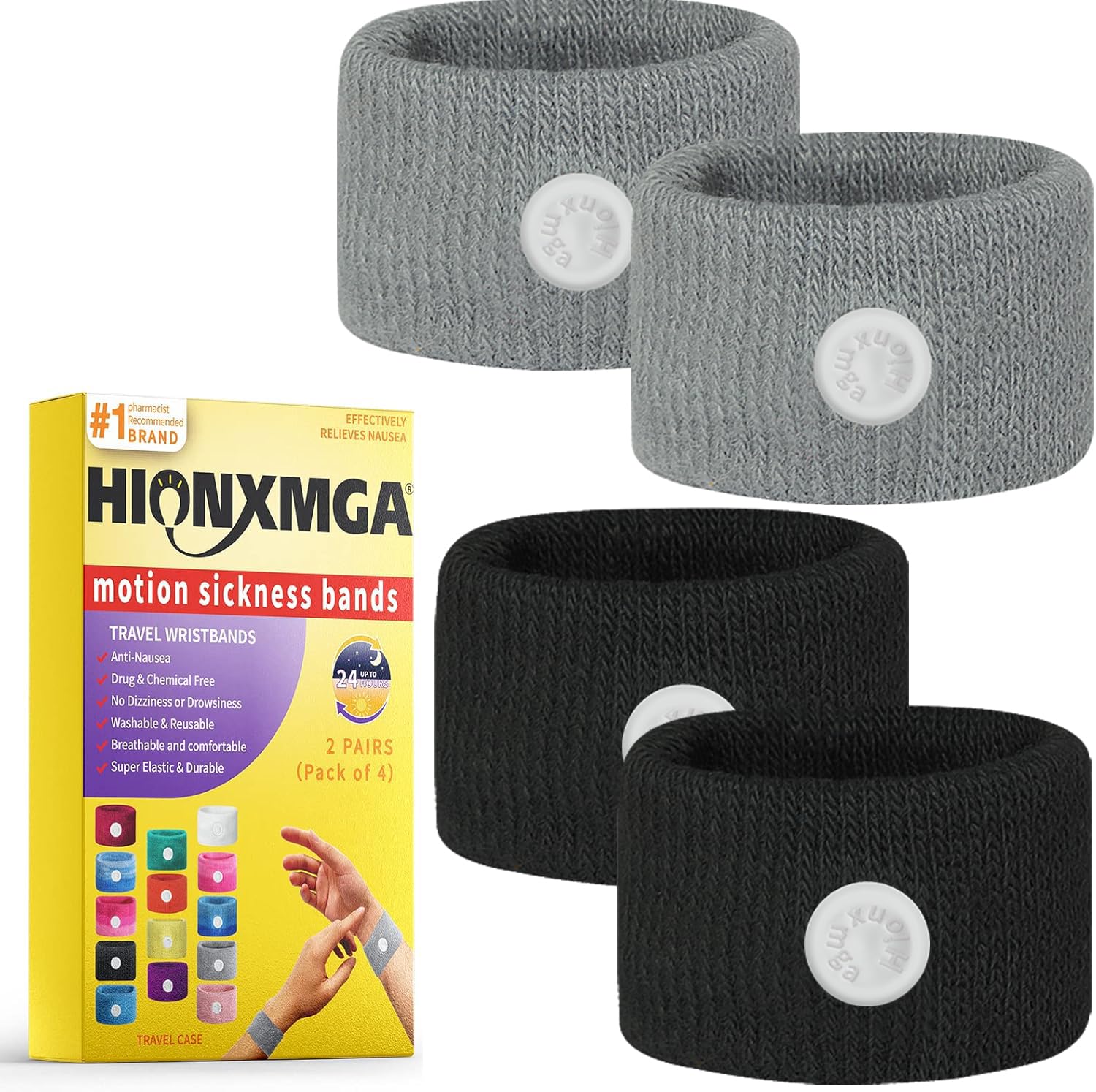 Banda HIONXMGA con ajuste suave para viajar y reducir molestias.