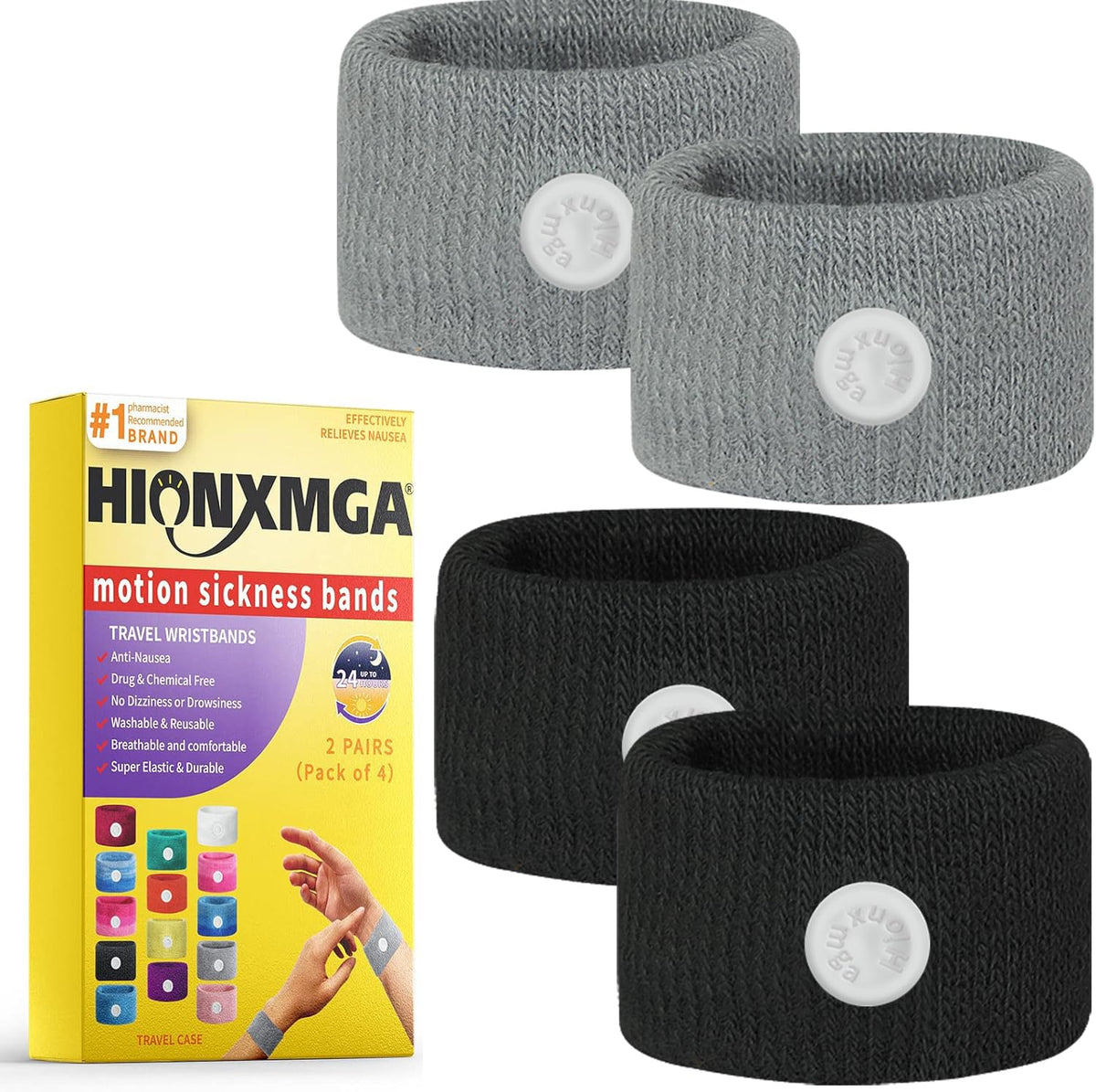 Banda HIONXMGA con ajuste suave para viajar y reducir molestias.