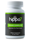 Hippo7 multivitamínico vegano en botella de 60 cápsulas para uso diario