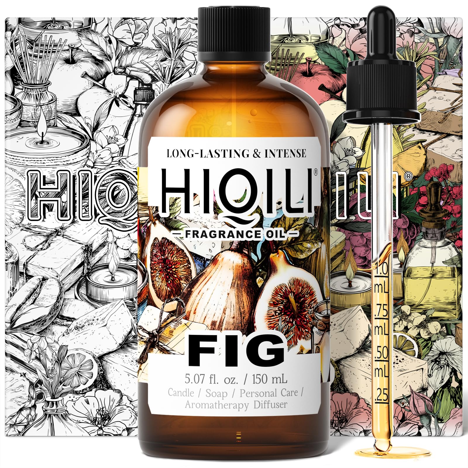 HIQILI aceite de aroma higo en botella para ambientar espacios con fragancia suave