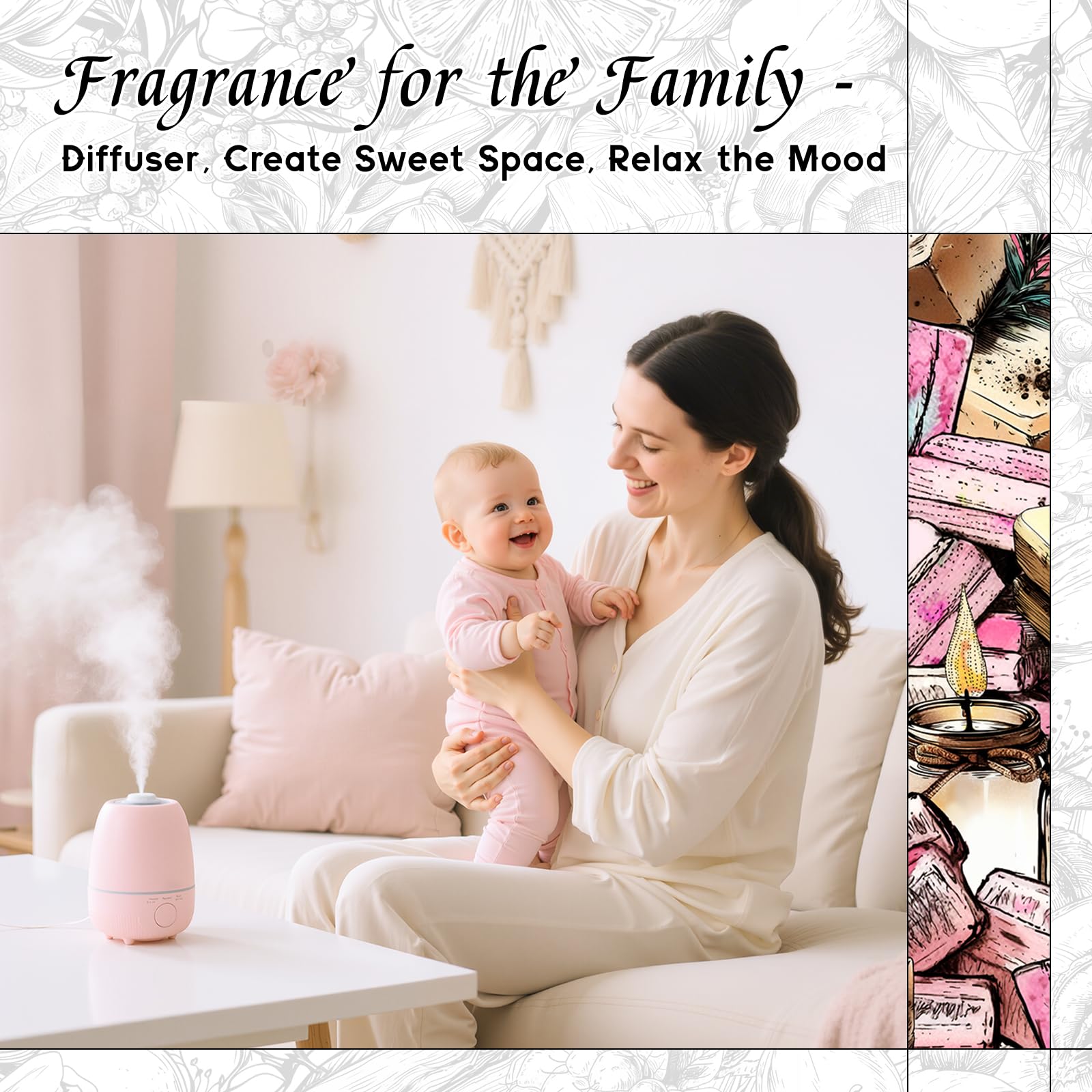 HIQILI Aceite aromático chicle apto para jabones y bombas de baño caseras