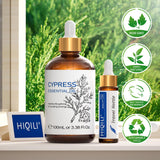 HIQILI aceite esencial de ciprés, botella de viaje de 10 ml incluida