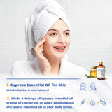 HIQILI aceite esencial de ciprés, cuidado de piel con aroma relajante