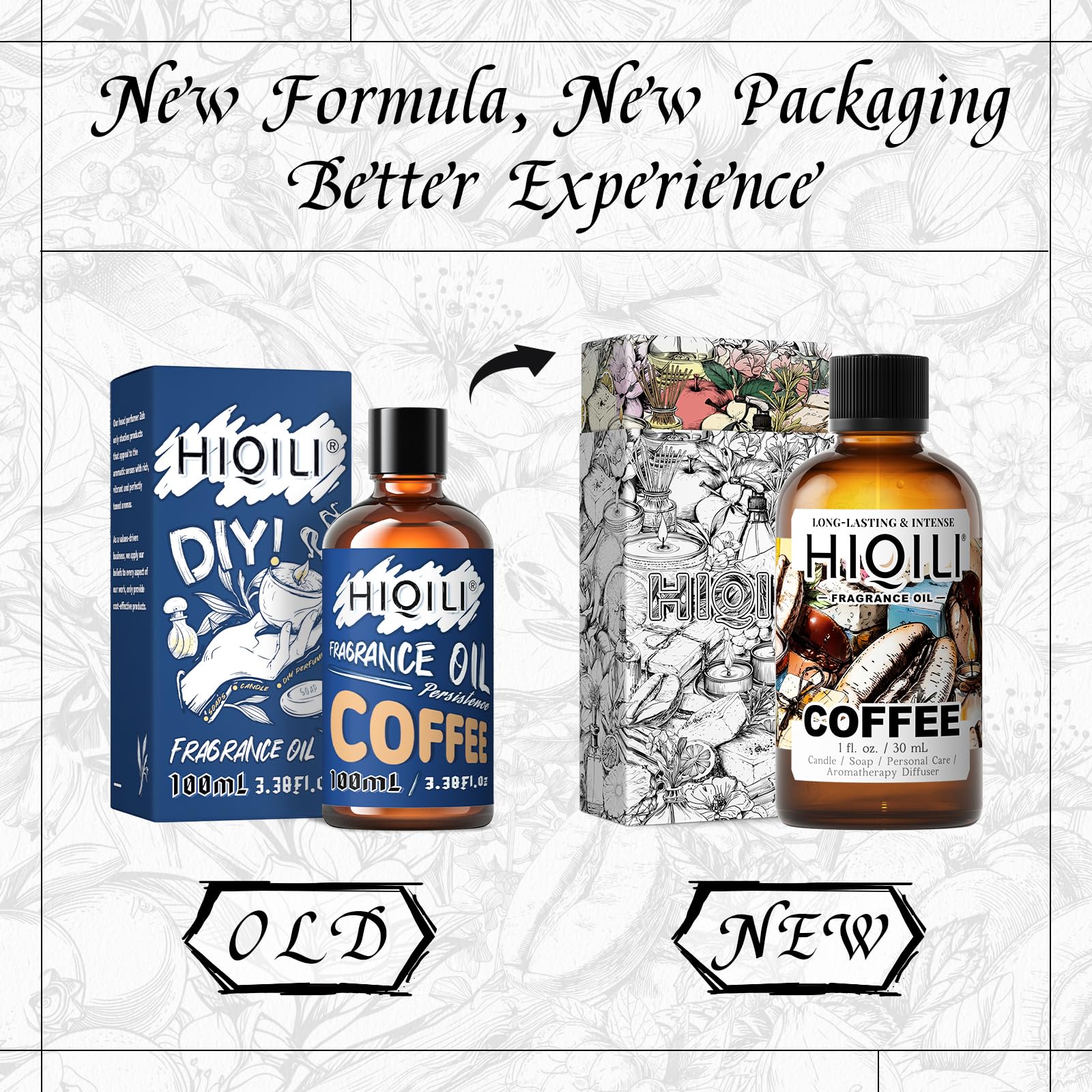HIQILI fragancia café para velas, aroma envolvente para momentos especiales