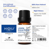 Masaje corporal con HIQILI aceite limon eucalipto y aceite portador