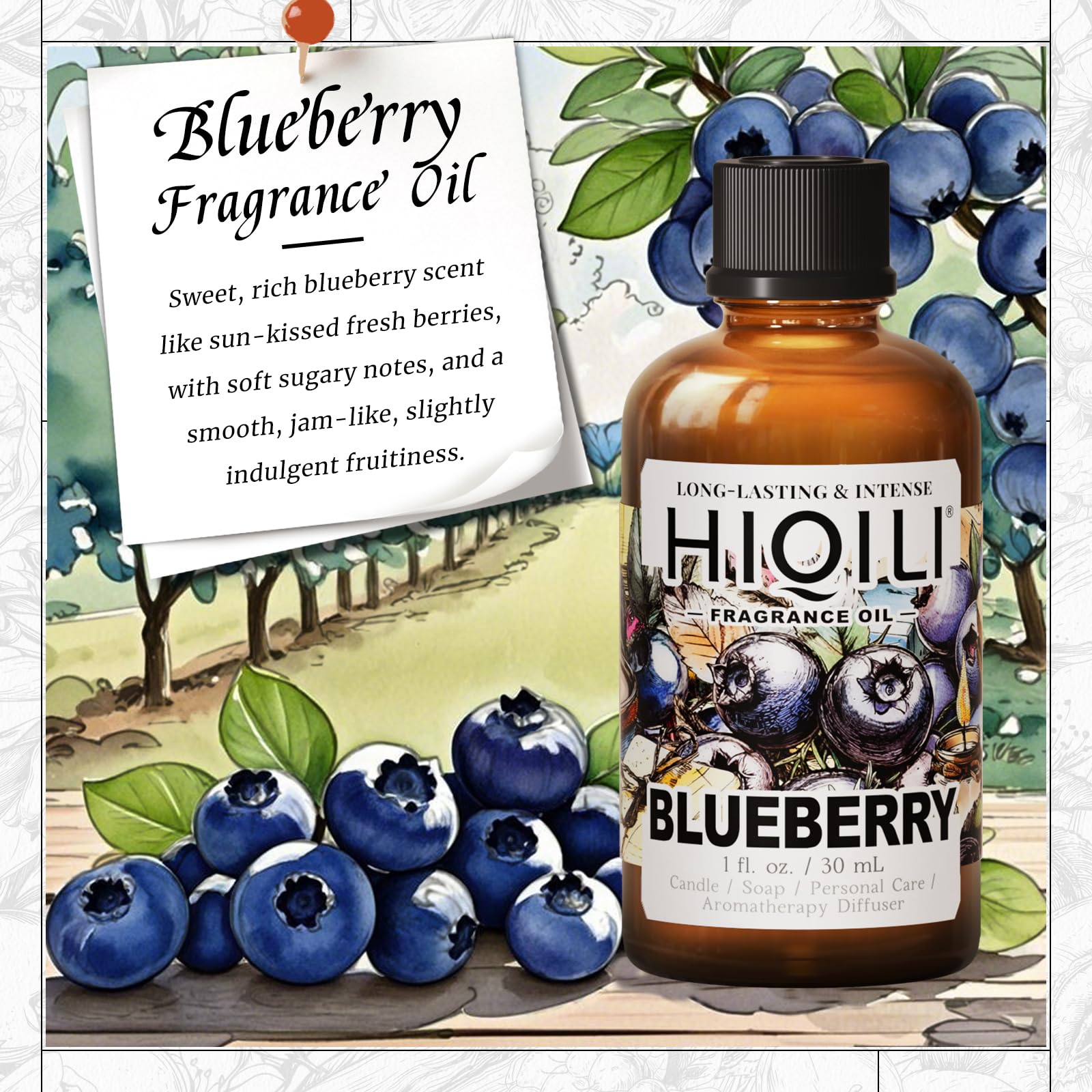 HIQILI difusor aroma arándano para ambientes, uso prolongado