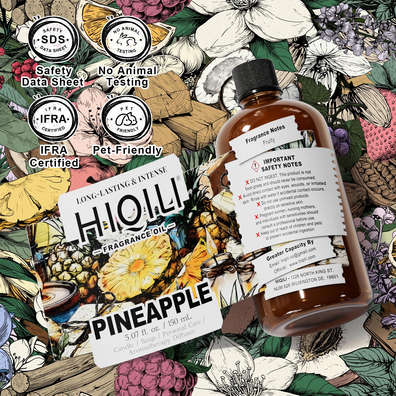 HIQILI proyecto DIY piña, aroma para creaciones caseras.