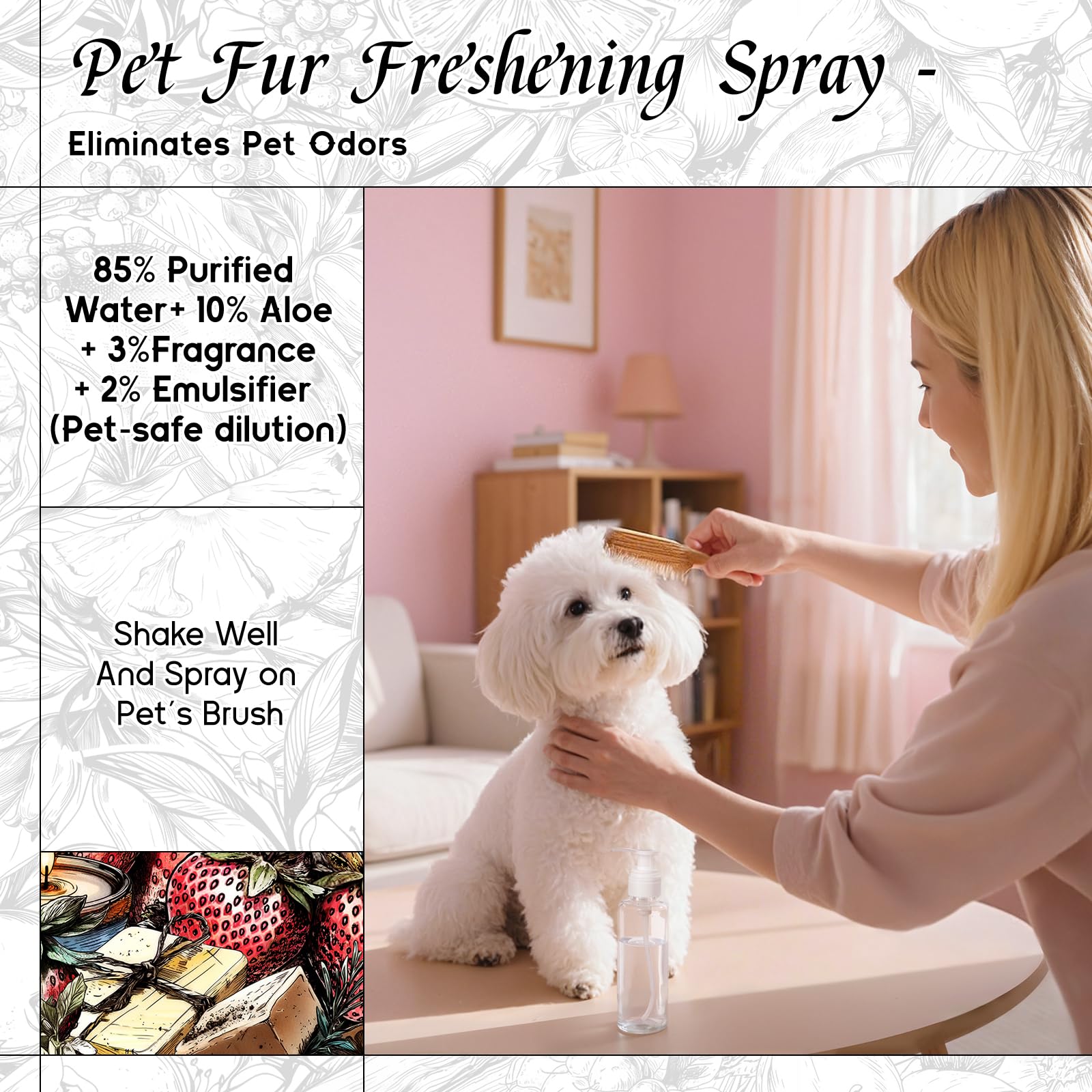 HIQILI fragancia fresa para aceite de barba, aroma sutil y duradero
