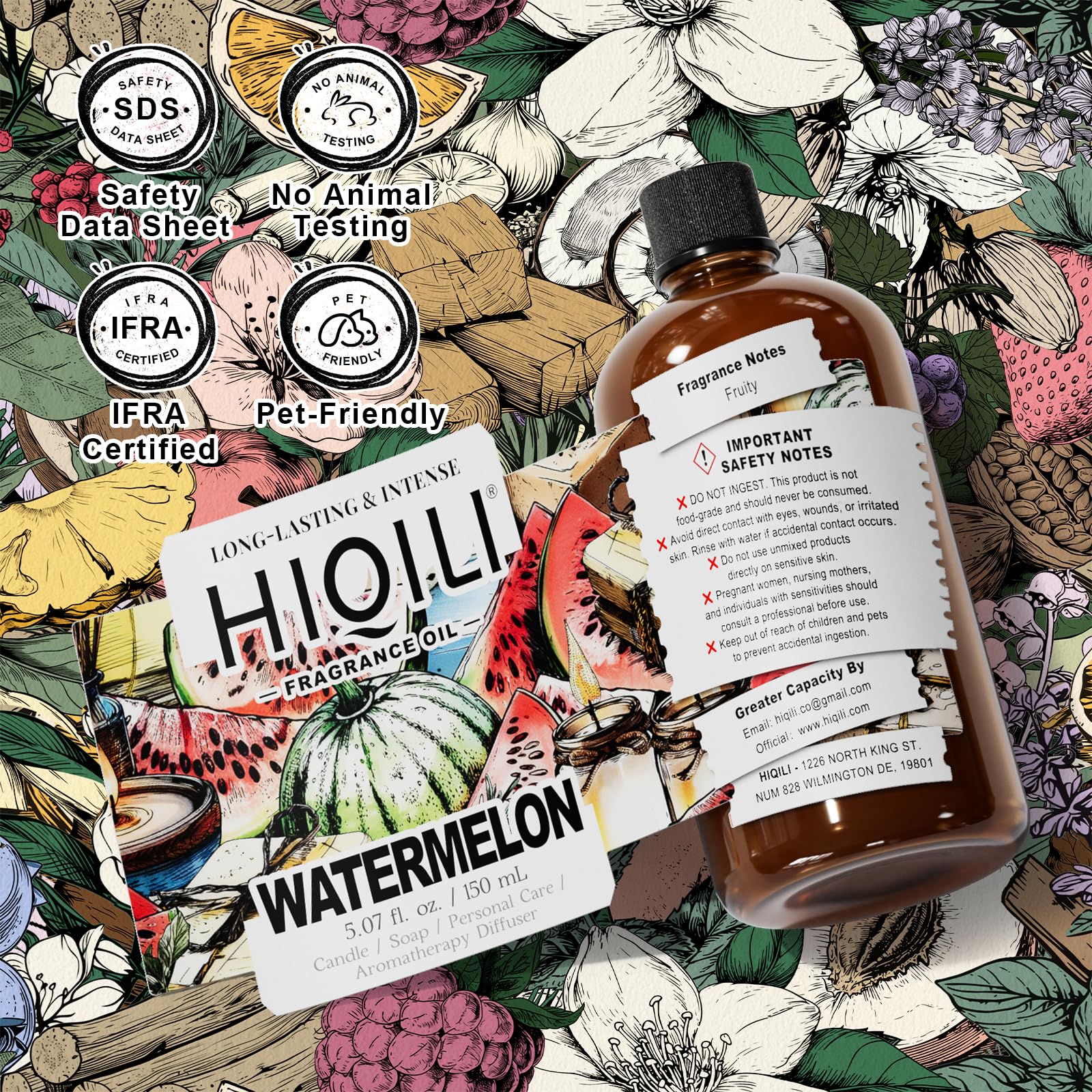 HIQILI fragancia sandía en lavandería, deja ropa con aroma fresco