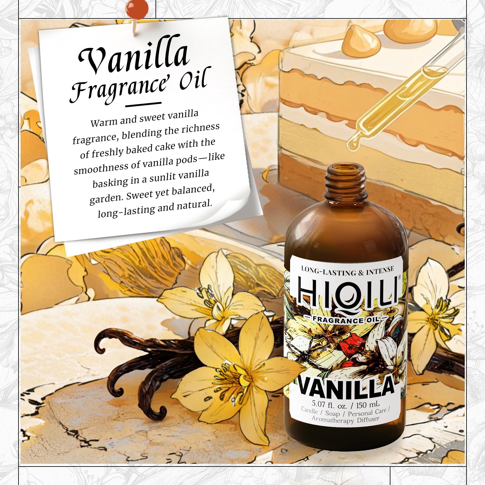 HIQILI fragancia vainilla para difusor de hogar aromático