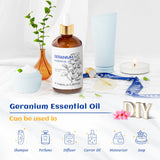HIQILI Geranio: cuidado-cabello, añade aroma agradable al champú o acondicionador.