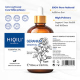 HIQILI Geranio: envase-oscuro, protege el aceite de la luz.