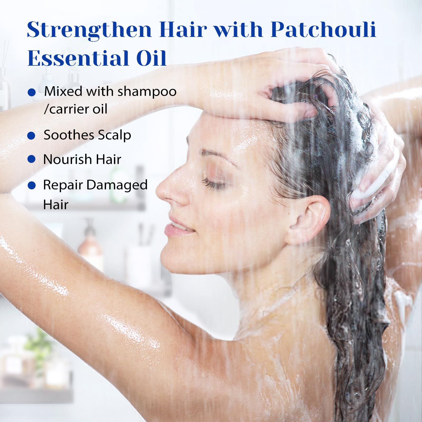 HIQILI patchouli, aceite esencial para cuidado de la piel y suavidad.