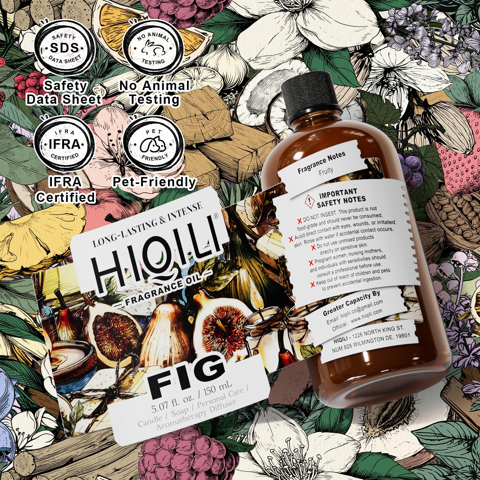 Producto para mascotas HIQILI con fragancia de higo para uso seguro en DIY