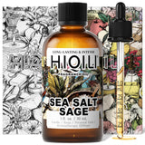 HIQILI Sal Marina con Salvia: botella para difusor verter aroma refrescante en casa