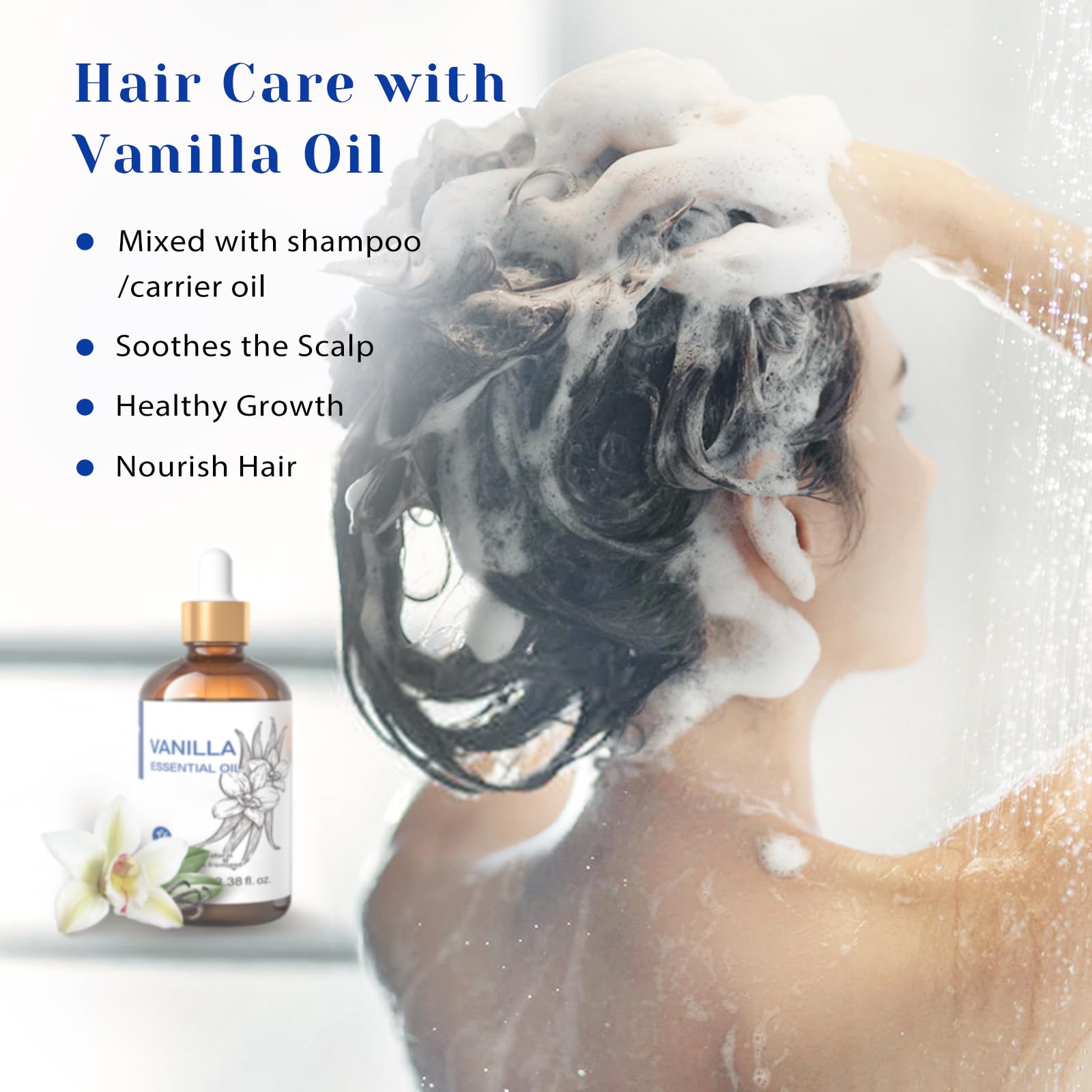 HIQILI Vanilla, uso casero en cosmética para piel suave.