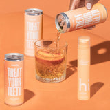Envase destacado de Hi by Hismile con sabor durazno té helado para uso diario